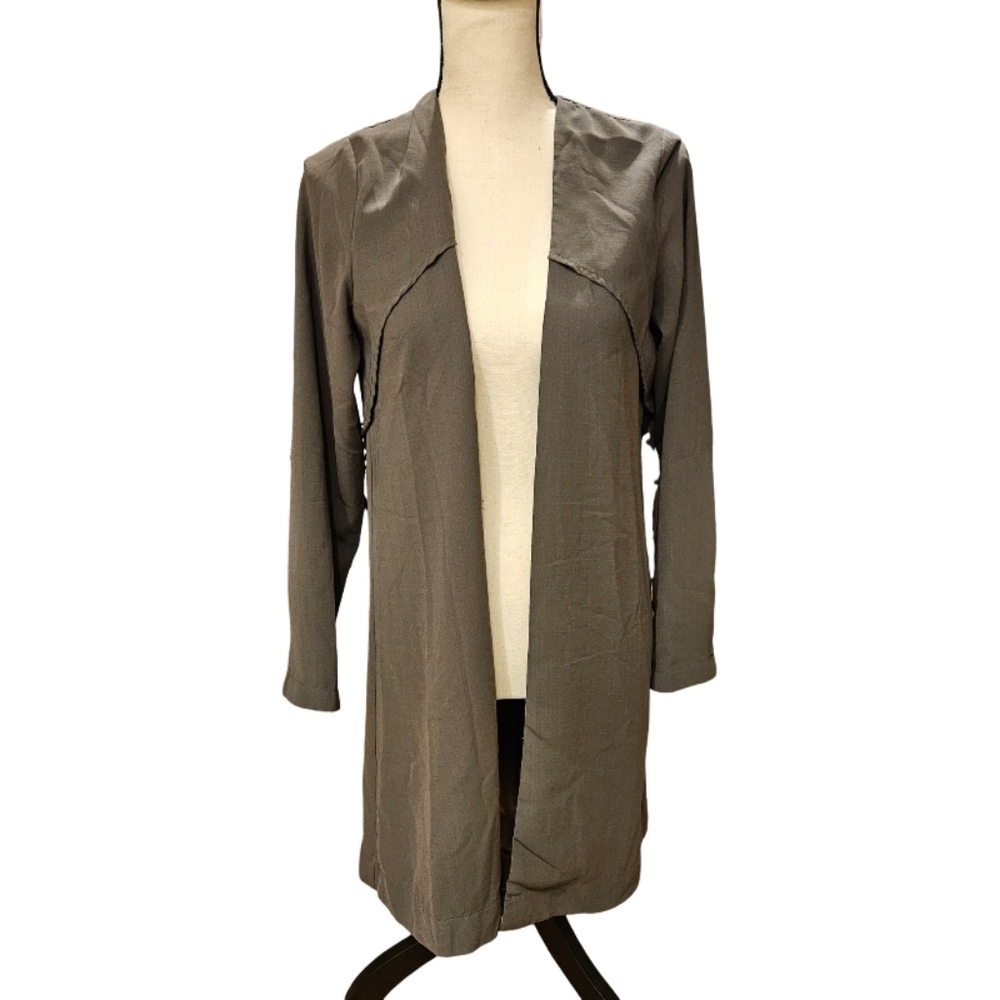 Valette Green Trench Oversized Cardigan - Picture 5 of 15